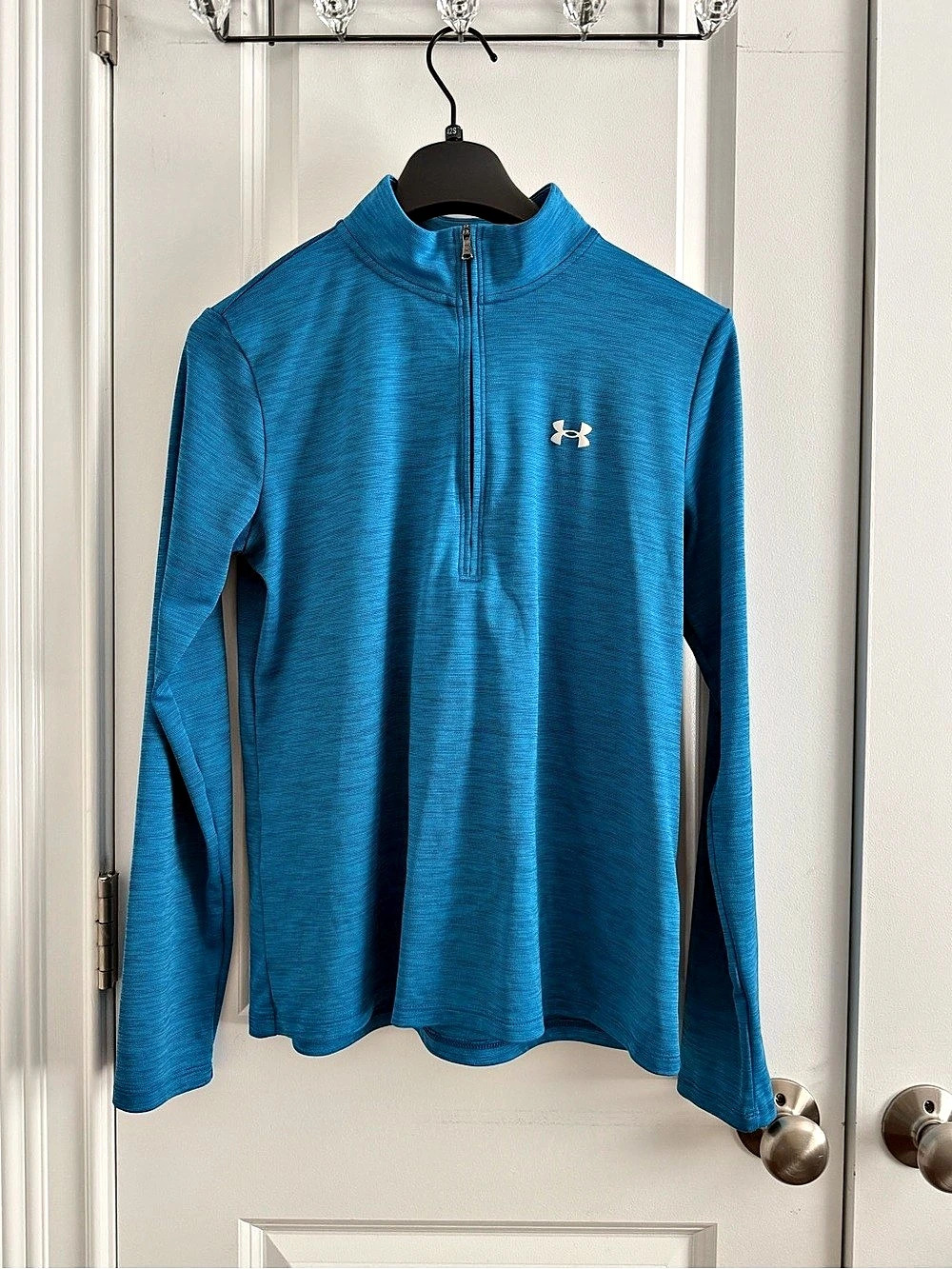 Under Armour Men'Small Quarter-Zip Top Blue Size Small